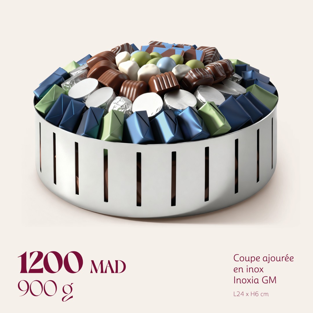 Coupe ajourée en inox Inoxia